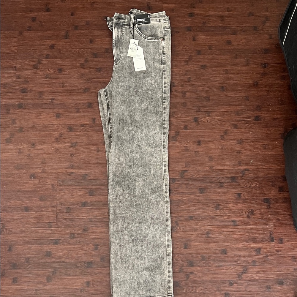 Express Gray Denim Jeans - Picture 4 of 5